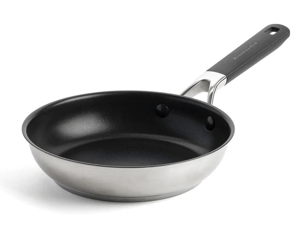 KitchenAid Stegepande Classic Rustfrit Stål ø 20 cm - keramisk non-stick belægning