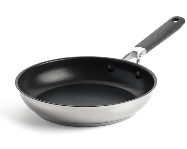 KitchenAid Stegepande Classic Rustfrit Stål ø 24 cm - keramisk non-stick belægning