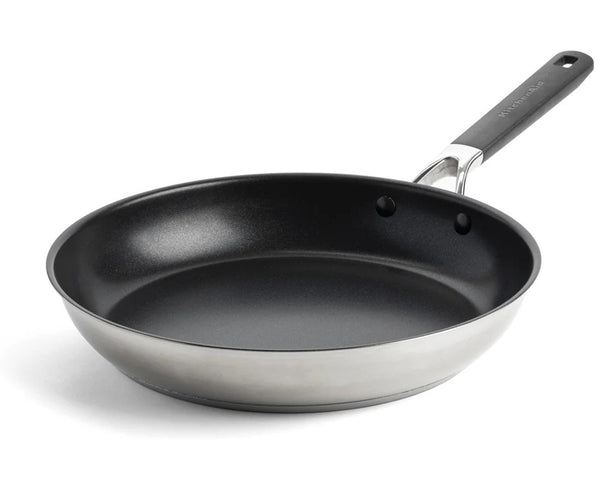 KitchenAid Stegepande Classic Rustfrit Stål ø 30 cm - keramisk non-stick belægning