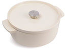 KitchenAid Stegegryde Støbejern Cream ø 26 cm / 5,2 Liter - emaljeret non-stick belægning