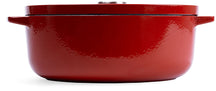 KitchenAid Braadpan Ovaal Gietijzer Empire Red 30 cm / 5.6 Liter - zijaanzicht