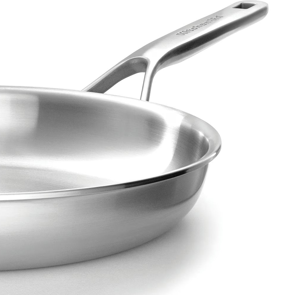 KitchenAid Stegepande sæt - Multi-Ply RVS - ø 24 og 28 cm - uden non-stick belægning