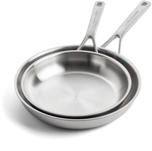 KitchenAid Stegepande sæt - Multi-Ply RVS - ø 24 og 28 cm - uden non-stick belægning