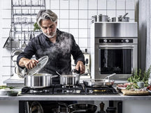 KitchenAid Pannenset Multi-Ply Rustfrit Stål 4-delt - RVS - Kogepande ø 20, 24 cm, Stegepande ø 16 cm & Stegepande ø 24 cm
