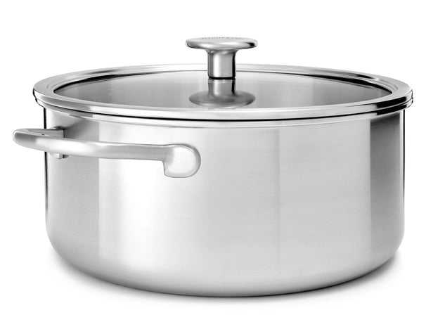 KitchenAid Gryde Tri-Ply Rustfrit Stål ø 24 cm / 4,9 Liter - uden non-stick belægning