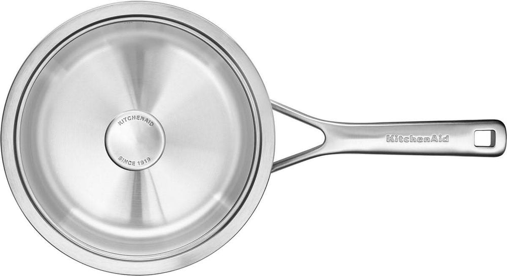KitchenAid Steelpan Tri-Ply RVS ø 20 cm / 3.1 Liter - bovenaanzicht