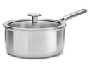 KitchenAid Kasserolle Tri-Ply Rustfrit Stål ø 20 cm / 3,1 Liter - med låg - uden non-stick belægning