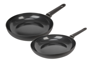 Cookinglife Stegepande Sæt Black Cera 2-Delt ø 24 & 28 cm - keramisk non-stick belægning