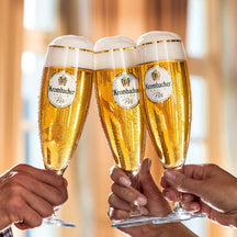Krombacher Bierglas på fod 300 ml - 6 stykker