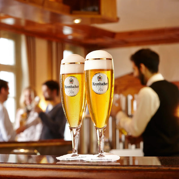 Krombacher Bierglazen på Fod 300 ml - 2 stk.