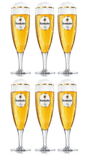 Krombacher Bierglas på fod 300 ml - 6 stykker