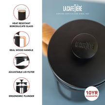 La Cafetière Cafetiere Pisa Sort 350 ml / 3 kopper