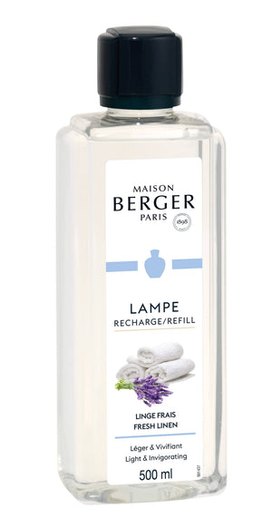 Maison Berger Navulling - til duftlampe - Fresh Linen - 500 ml