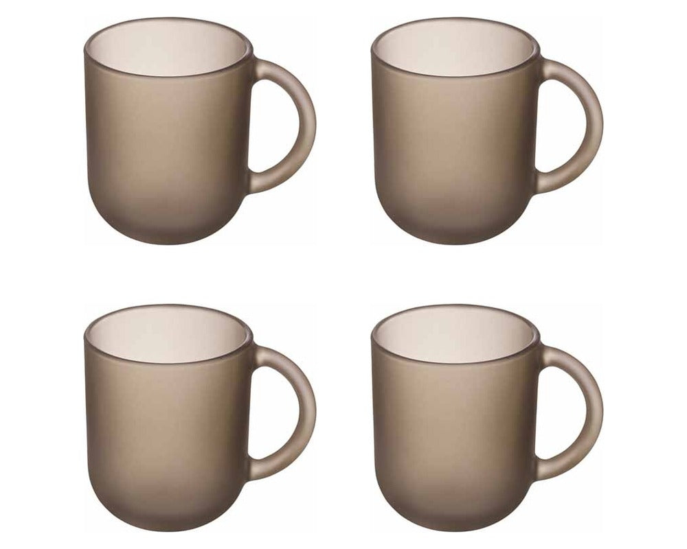 Luminarc Koffieglazen / Theeglazen met Oor Moka Delice Hazelnut - 250 ml - 4 stuks