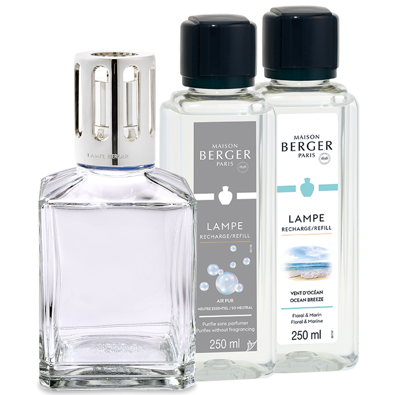 Maison Berger Giftset - Duftlampe Essentielle - Carrée - 2 x 250 ml