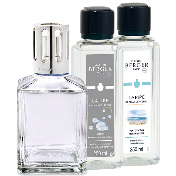 Maison Berger Giftset - Duftlampe Essentielle - Carrée - 2 x 250 ml