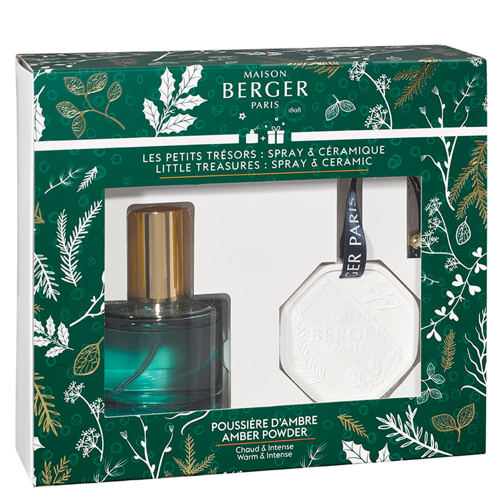 Maison Berger Giftset Magical - Roomspray 50ml & Parfumhanger - Amber Powder