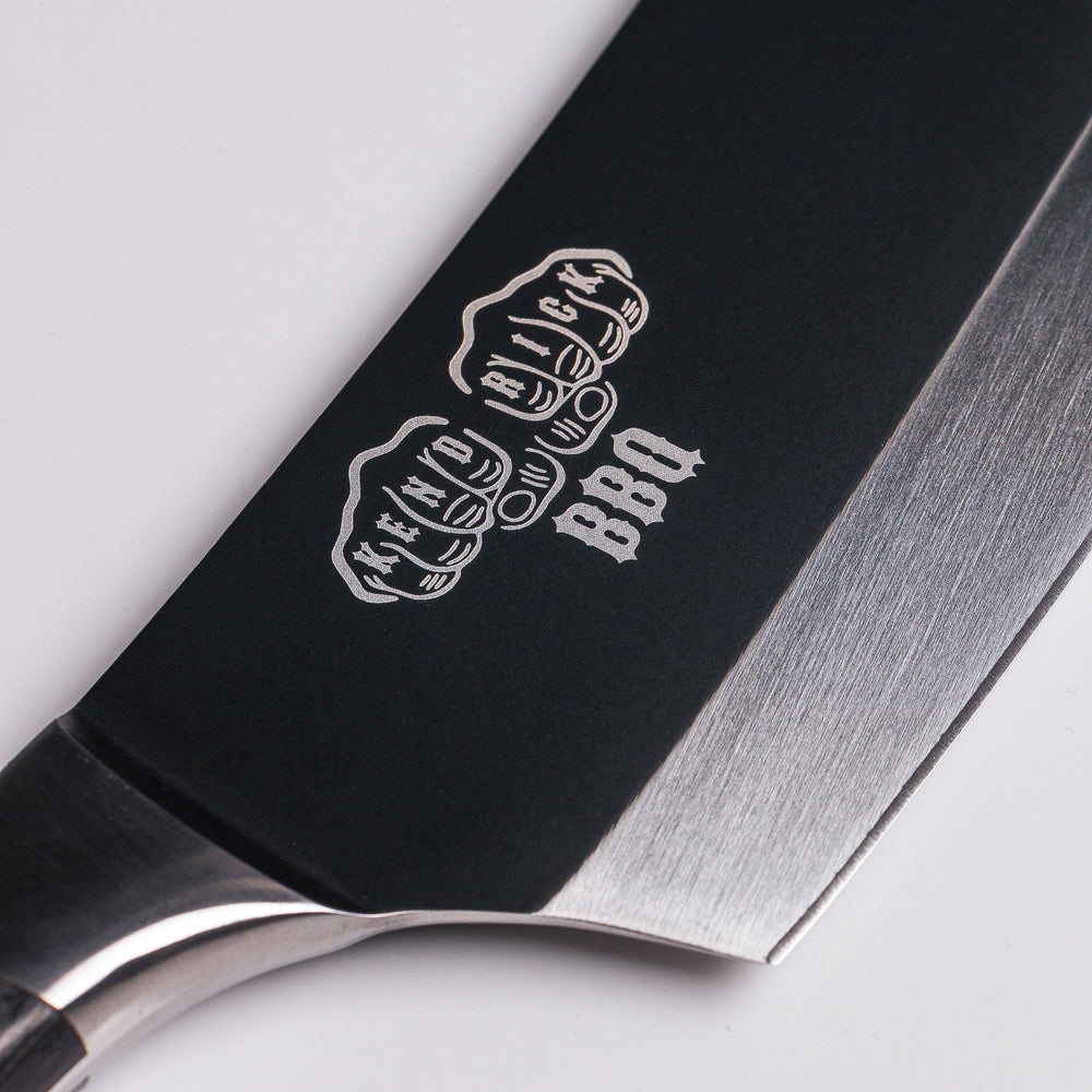 Messermeister BBQ Mes Avanta 20 cm - Zwart Titanium Lemmet - detail 1