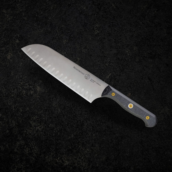 Messermeister Santokukniv med Luftlommer Custom 18 cm