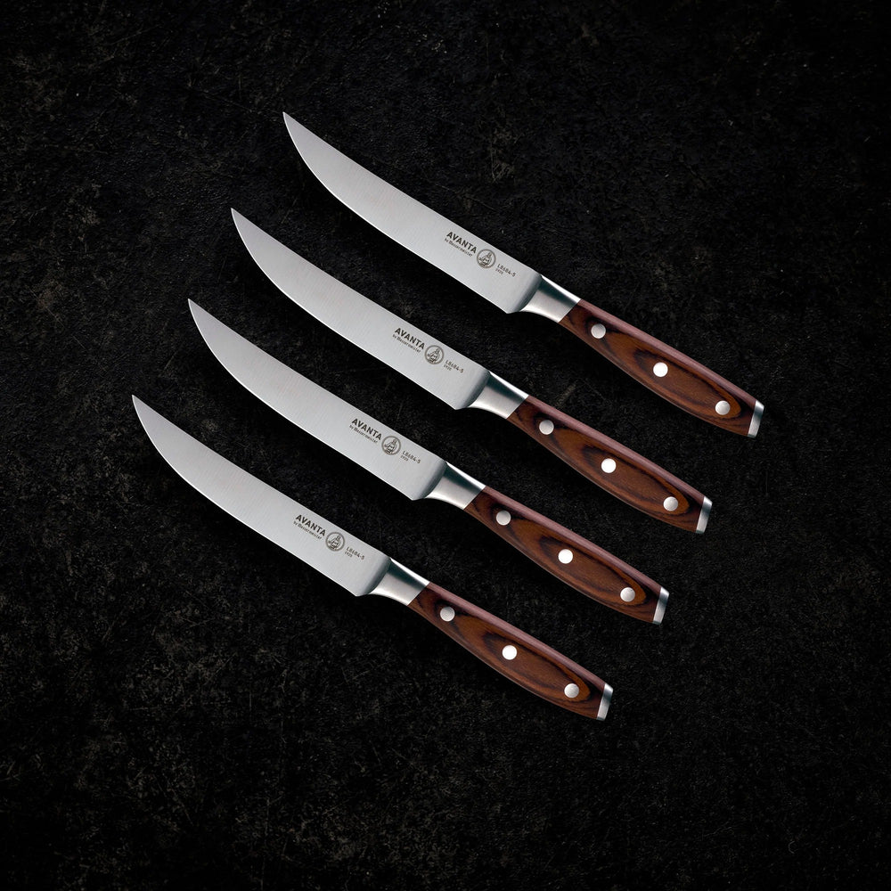 Messermeister Steakmessen Avanta Pakkahout 13 cm - 4 stuks - sfeerbeeld 1