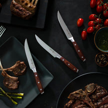 Messermeister Steakmessen Avanta Pakkahout 13 cm - 4 stuks - sfeerbeeld 3