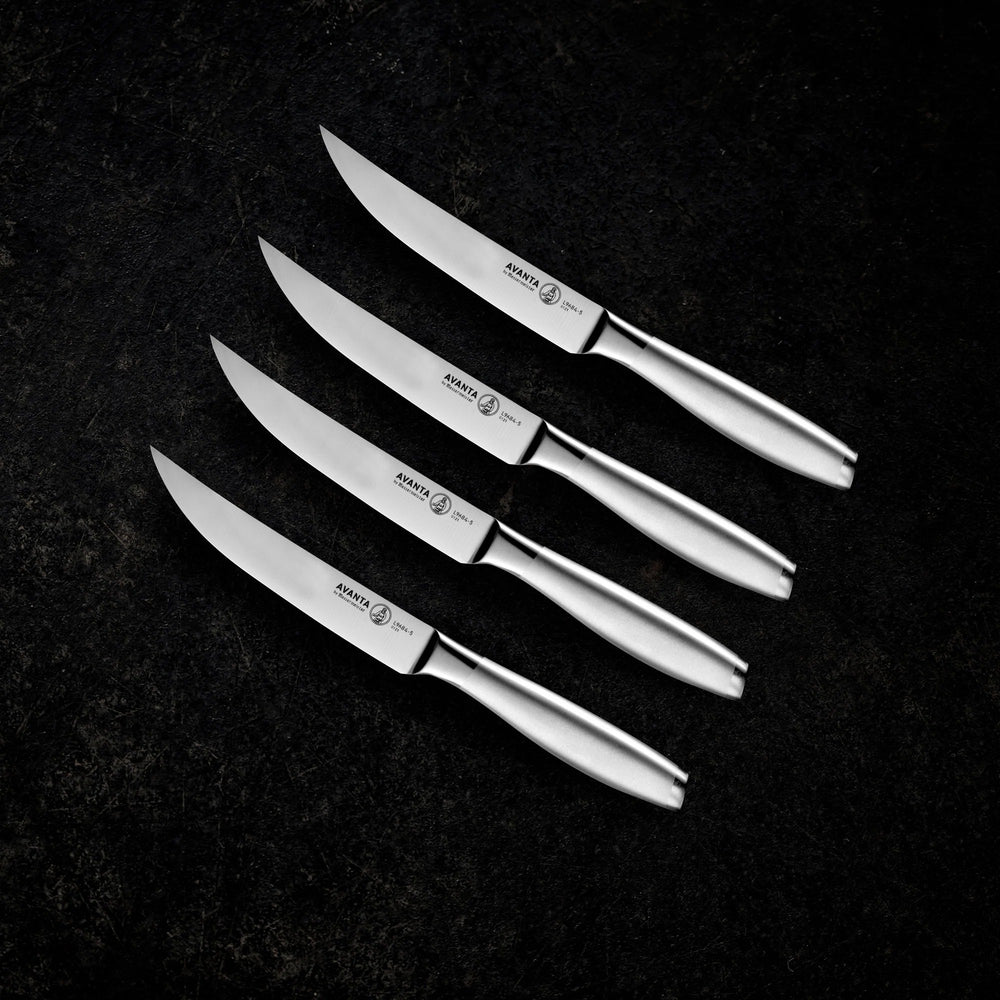 Messermeister Steakmessen Avanta RVS 13 cm - 4 stuks - sfeerbeeld 1