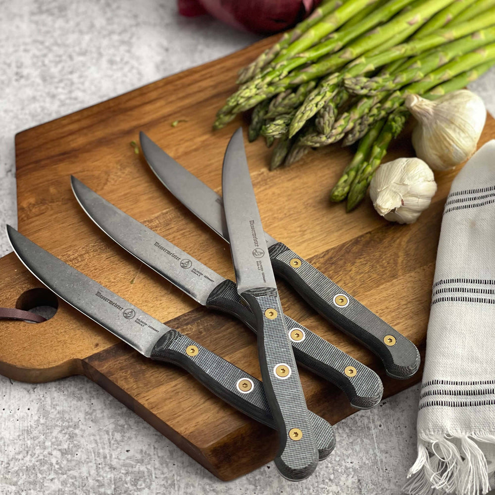 Messermeister Steakmessen Custom 12 cm - 4 stuks - sfeerbeeld 4