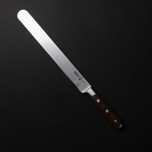 Messermeister Kødkniv Takket Avanta Pakkatræ 25 cm