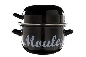 Cosy & Trendy Mosselpan - Emaille - Sort - ø 18 cm / 2.8 liter - emaljeret non-stick belægning