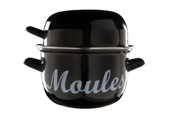 Cosy & Trendy Mosselpan - Emaille - Sort - ø 18 cm / 2.8 liter - emaljeret non-stick belægning