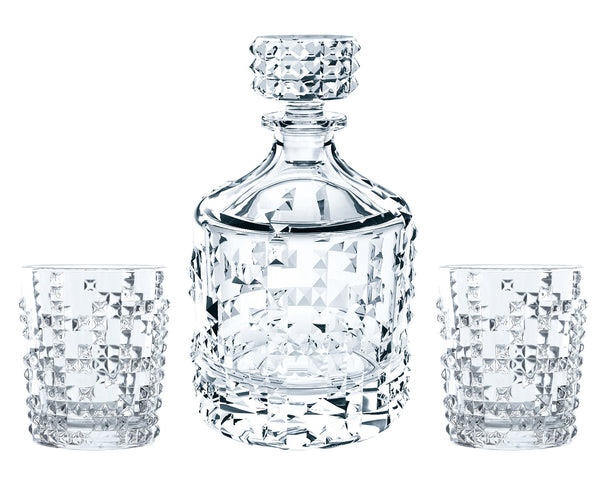 Nachtmann Whiskysæt Punk 3-delt - Karaffel 750 ml & 2 Whiskyglas 348 ml