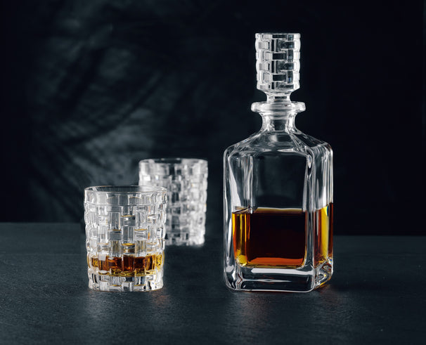 Nachtmann Whiskysæt Bossa Nova 3-delt - Karaffel 750 ml & 2 Whiskyglas 330 ml