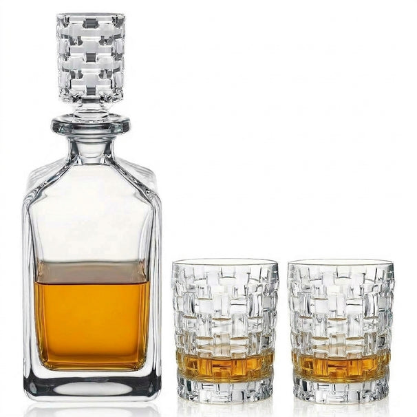 Nachtmann Whiskysæt Bossa Nova 3-delt - Karaffel 750 ml & 2 Whiskyglas 330 ml