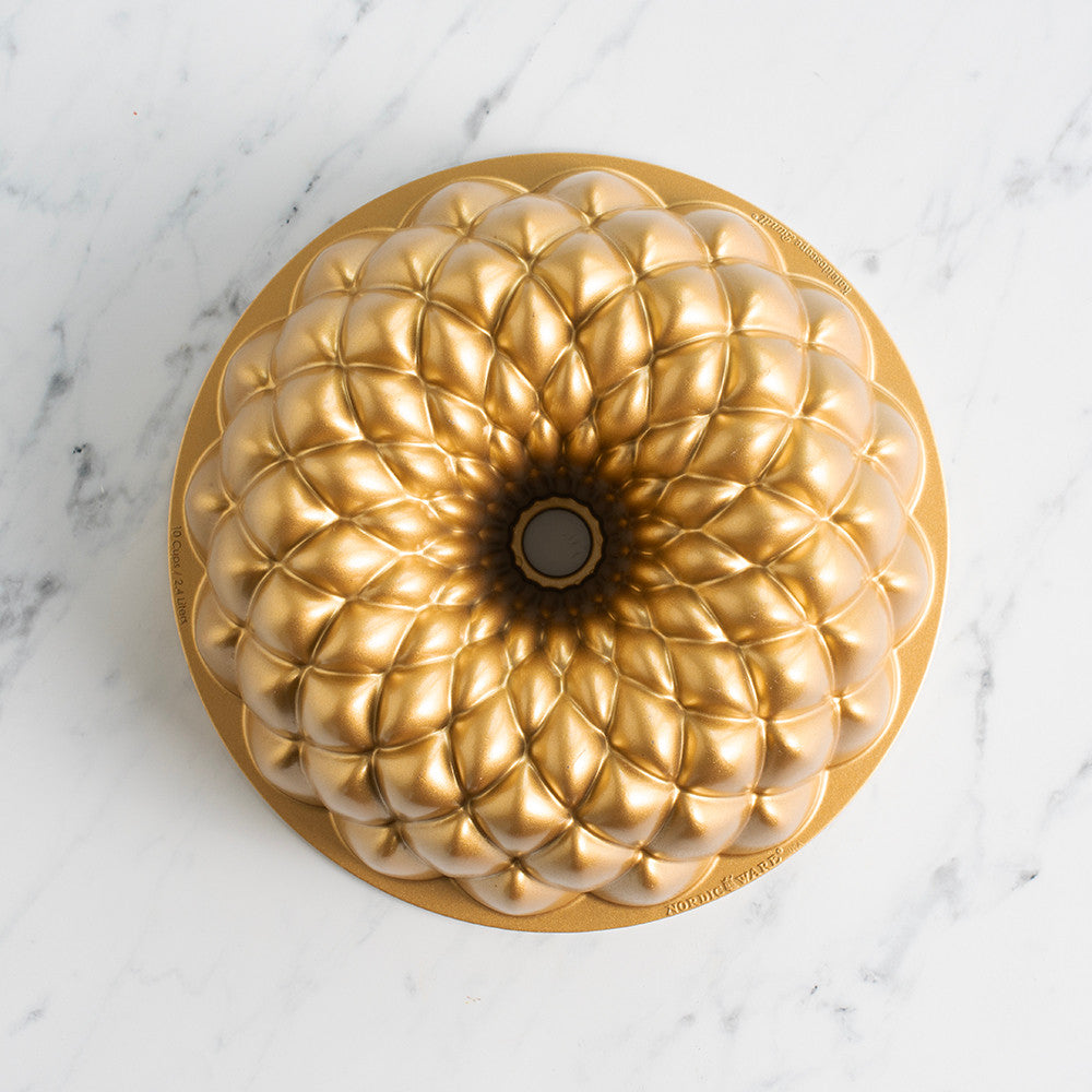 Nordic Ware Tulbandform Kaleidoscope Bundt Guld - Gietaluminium - ø 23 cm
