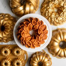 Nordic Ware Tulbandform Laurel Wreath Bundt Guld - Gussejern - ø 27 cm
