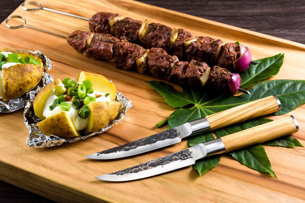 Forged Steakmessen Olive - 4 styk