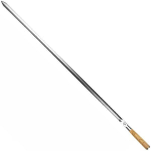 Forged BBQ Spies Churrasco - Olijfhout / Staal - V - form - 70cm
