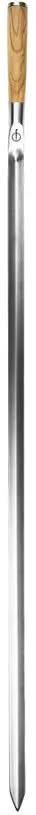 Forged BBQ Spies Churrasco - Olijfhout / Staal - V - form - 70cm