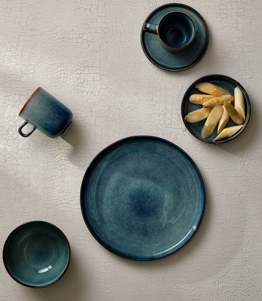 ONA Dinerborden Duna Blue ø 27 cm - 4 Stuks