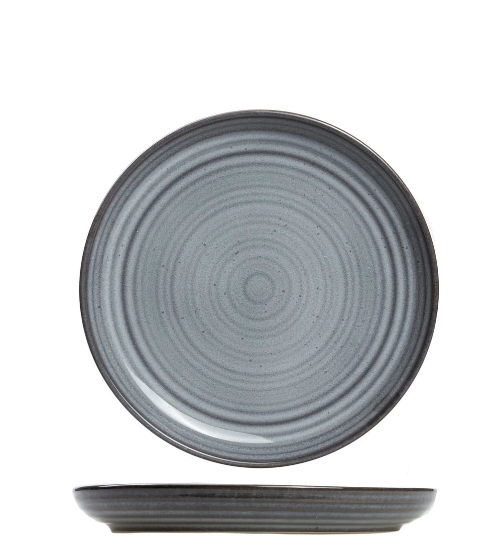 Cosy & Trendy Serviesset Kentucky Grey 12-delig / 4 personer - 4 dinerborde, 4 morgenborde og 4 dybe bunde