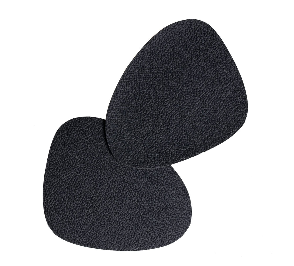 Cookinglife Underlag - Vegan læder - Sort - Økologisk - 13 x 11 cm - 6 stk.