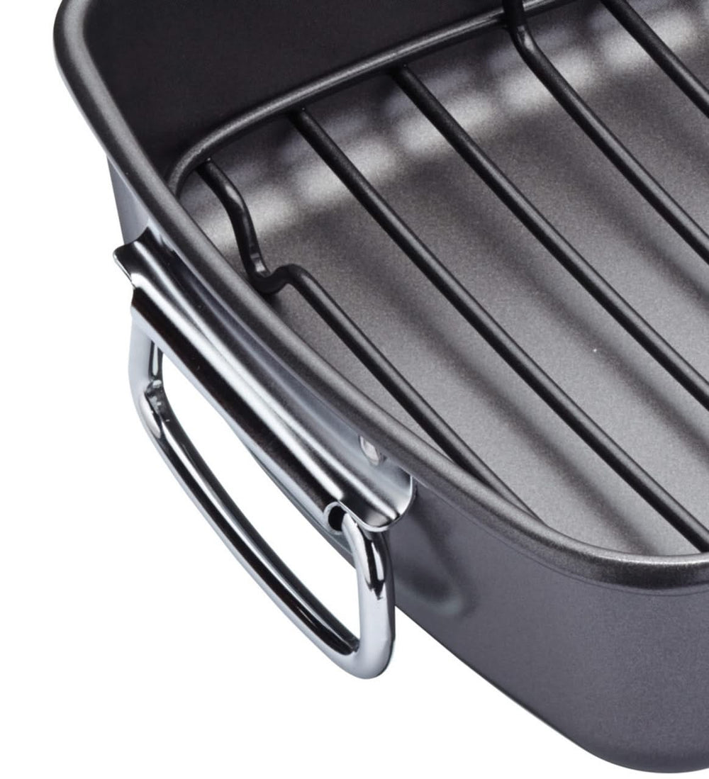 MasterClass Braadslede med rooster - 40 x 28 cm - standard anti-stick belægning