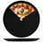 Cookinglife Pizzaborden Aardewerk Zwart Ø 30 cm - Set van 4 Vaatwasserbestendig