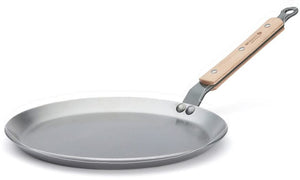 De Buyer pandekagepande / Crêpepande Mineral B Hout - ø 24 cm - uden non-stick belægning