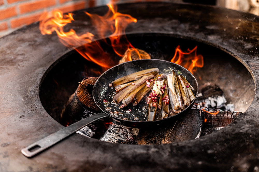 Forged Stegepande Carbonstål ø 28 cm - egnet til alle varmekilder - uden non-stick belægning