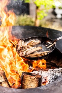 Forged Stegepande Carbonstål ø 28 cm - egnet til alle varmekilder - uden non-stick belægning