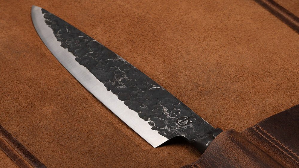 Forged Messen beskyttelseshylster - Egnet til 8 knive - 100% pull-up kalveskind
