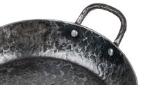 Forged Koekenpan Carbonstaal med 2 håndtag ø 24 cm - egnet til alle varmekilder - uden non-stick belægning