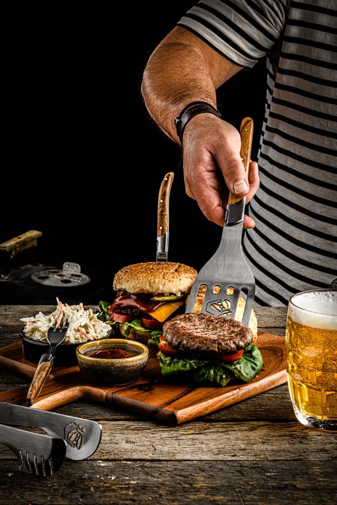 SdV Luxury Line BBQ Set Oliventræ
