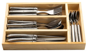 Laguiole Style De Vie Bestekset & Bestekbak - Premium Line - RVS - 24 delig / 6 personer